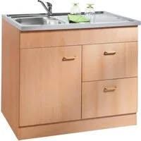 KOCHSTATION Spülenschrank KS-Elster Breite 100 cm