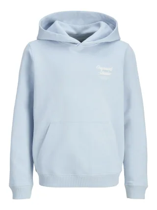 JACK&JONES - JORNORREBRO TYPO BACK SWEAT HOOD SN JNR Skyway - Gr. - 164