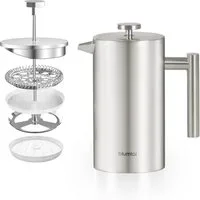 Blumtal French Press Kanne, 350l Kaffeekanne, Kaffeebereiter doppelwandig, in verschiedenen Größen verfügbar