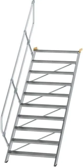 Günzburger Steigtechnik Aluminium-Treppe Stufen 11 Stufen