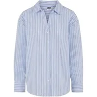 URBAN CLASSICS Klassische Bluse Urban Classics Ladies Oversized Striped Blouse