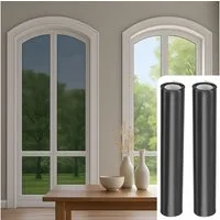 shop'n smile ideoon Sichtschutzfolie Sichtschutzfolie 60x200cm Selbstklebend UV-Schutz-Fensterfolie 0,18 mm, (2-St., 2er-Set & 4er-Set & 8er-Set), grau-matt/hitzereduzierend/rückstandslos entfernbar