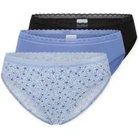 Schiesser Rioslip Modern Multipacks (3er Pack) Spitzenbänder, Baumwollmischung, Single Jersey