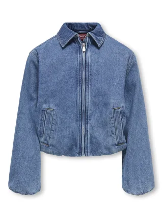 KIDS ONLY - KOGYUKON L/S DNM BOMBER JACKET AKM Medium Blue Denim - Gr. - 152