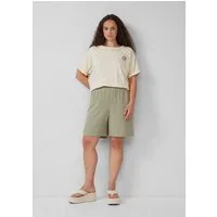 QS Shorts Hose Shorts aus Leinen-Viskose-Mix