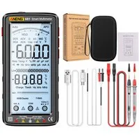 GARRYFIZH Multimeter Digital Multimeter Strommessgerät mit 6000 Counts, Intelligentes, feuerfestes Universalmessgerät NCV-Tester