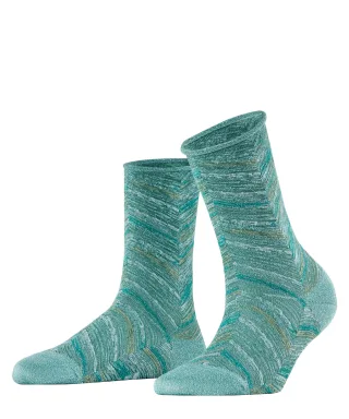 FALKE - FALKE Shiny Special Edition Damen fjord - Gr. - 40.5