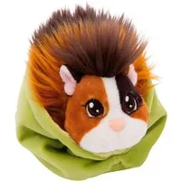 Nici Kuscheltier Little Paws, Meerschweinchen espresso-karamell im Körbchen, 12 cm