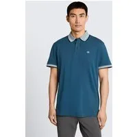 TOM TAILOR Poloshirt Poloshirts (im Einserpack) Piqué Poloshirt mit Logo-Print