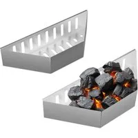 relaxdays Kohlekorb Kugelgrill 2er Set