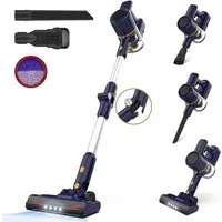 TASVAC Akku-Handstaubsauger N7 Pro Akku-Staubsauger, 2200mAh 50 Min., 0,8L, 210 W, beutellos, 180° klappbarer Stiel,LED-Beleuchtung,Ein-Klick-Staubentleerung
