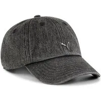 PUMA Baseball Cap WARDROBE ESS METAL DAD CAP lässiger Retro-Look, unstrukturierte Cap, lockere Passform