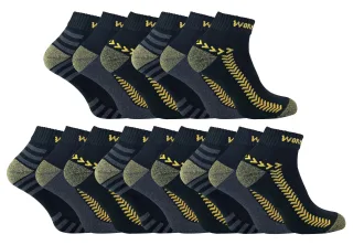 15 Paar Multipack Herren-Knöchelsocken | Low Cut Short Work Socks - 15 Paare