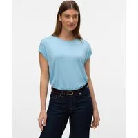 Vero Moda T-Shirt VMAVA PLAIN SS TOP JRS NOOS Materialmix, regular fit