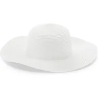 LASCANA Strohhut Sonnenhut, Sommerhut, Kopfbedeckung, Hut im eleganten Look mit breiter Krempe