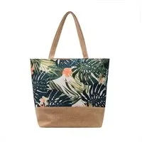 Zaewry Strandtasche Große Strandtasche mit Reißverschluss, geflochtene Stroh-Strandtasche