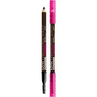 NYX PROFESSIONAL MAKEUP Augenbrauenpflege POWDER LOUDER BROW PENCIL, verleiht sowohl verdichtete als auch voller aussehende Augenbrauen