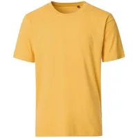 CASAMODA Rundhalsshirt CasaModa Übergrößen Basic T-Shirt gelb