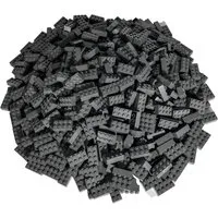LEGO® LEGO® 2x4 Steine Bausteine Dunkelgrau - 3001 NEU! Menge 50x Spielbausteine, (Bausteine, 50 St., Kreativ-Set), Made in Europe