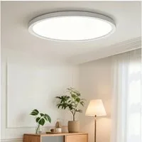 OYLCDI Deckenleuchte LED Deckenleuchte 30W Ø28 cm rund, flache Deckenlampe 6500K kaltweiß, LED fest integriert Flur inkl Leuchtmittel 6500K, weiß, Wohnzimmer-Leuchte Lampe Flur inkl Leuchtmittel küchenlampe