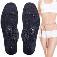 COOL-i ® Einlegesohlen Magnetische Massage-Einlegesohlen – Akupressur Fußsohlen Pads, für Damen & Herren, zuschneidbar, atmungsaktiv