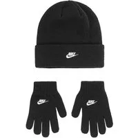 Nike Sportswear Beanie und Handschuhe Set NAN FUTURA BEANIE/GLOVE SET (Set, 2-St) 2-teiliges Set, für Kinder, aus Strickmaterial