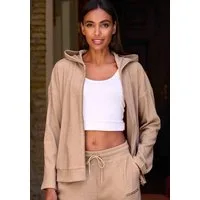 French Connection Sweatjacke weiche Rippstruktur, Loungewear
