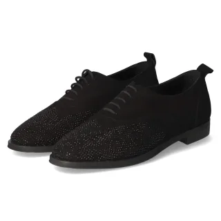 42Plus Schnürschuhe  Schwarz - Gr. 42 -  Echt Leder