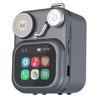 MONSTER S350 bluetooth V6.0 Speaker Mini Portable Speaker with HD Touch Screen 1.75-inch Speaker Support TF Card Playbac