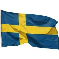 PHENO FLAGS Flagge Schweden Flagge 90 x 150 cm Schwedische Fahne Nationalflagge (Hissflagge für Fahnenmast), Inkl. 2 Messing Ösen