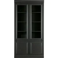 WOOOD Vitrine Organize FSC®-Kiefernholz mit Glastüren, H 215 x B 110 x T 44 cm Tragkraft 15 kg pro Boden, höhenverstellbare Böden, pfleigleicht