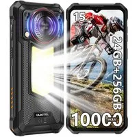 OUKITEL WP53 Pro 4G Outdoor Smartphone (16,56 cm/6.52 Zoll, 256 GB Speicherplatz, 50 MP Kamera, 11.000 mAh Akku, IP68/IP69K, Dual-SIM, NFC & GPS)