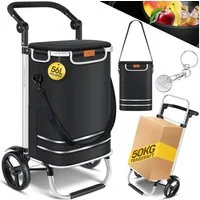 KESSER Einkaufstrolley, klappbar mit 56L Kapazität und belastbar bis 50 kg