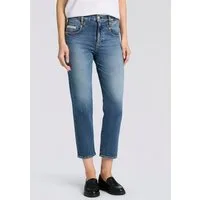 Herrlicher 5-Pocket-Jeans Breezy Straight Denim Cropped