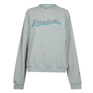 Reebok - Kurzes Sweatshirt für Damen (Hellgrau meliert)