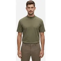 BOSS GREEN T-Shirt Tee Collar Relaxed Fit Stretch Jersey Baumwolle, Logo Centered, Rundhals