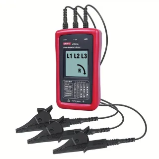 UNI-T UT261A 3 Phase Sequence Tester AC Phase Rotation Meter Voltage Range 40V- 690V LCD Display IEC Safety Standard CAT