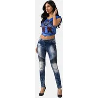 Cipo & Baxx Slim-fit-Jeans Jeans mit Destroyed Look und Rippen-Details, WD-361