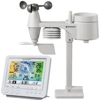 BRESSER BRESSER WLAN-Farbwetterstation mit 5-in-1-Profi-Sensor weiß Wetterstation