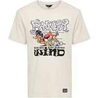 KingKerosin Print-Shirt Faster Then The Wind (1-tlg) mit Cartoon-Art Print