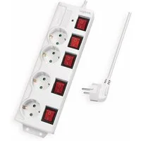 LogiLink LOGILINK Steckdosenleiste LPS252, 4-fach, weiß Mehrfachsteckdose