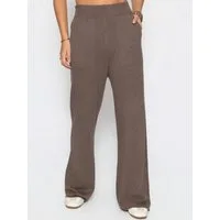 SASSYCLASSY Stoffhose Strickhose mit Kaschmiranteil für Damen Weiche Hose mit elastischem Bund und seitlichen Taschen Grau Taupe