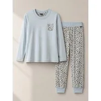 comazo Schlafanzug für Mädchen - mit Langarmshirt und Hose