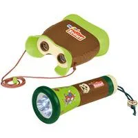 My first Scout Fernglas und Taschenlampe, Set grün/braun