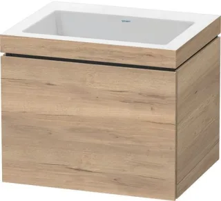 Duravit L-Cube Waschtisch-Set cbonded wandhängend 600x480x500 Ei Marmoriert Mt LC6916N5555
