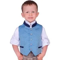 Isar-Trachten Trachtenjacke Kinderweste - FREDI - hellblau