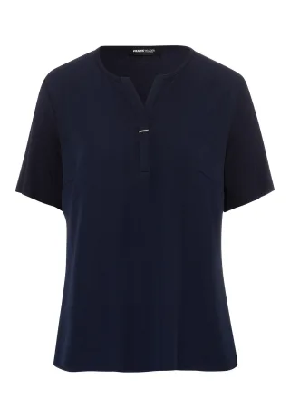 FRANK WALDER - Blusenshirt FRESH RIVIERA in feiner Aufmachung ink - Gr. - 42