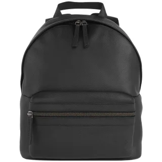 Lyle & Scott Premium Leder Schwarzer Rucksack
