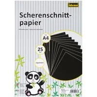 Idena Zeichenpapier Idena 610051 - Scherenschnittpapier DIN A4, 25 Blatt, ungummiert