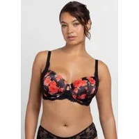 Dorina Bügel-BH Anahi Floral mit Blumen-Design, Spitzendetails, Satin, Mesh